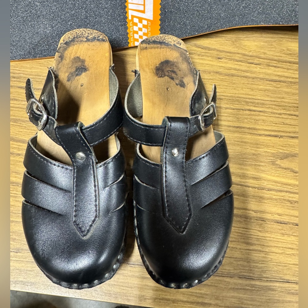 Troentorp Brand Leather Clogs